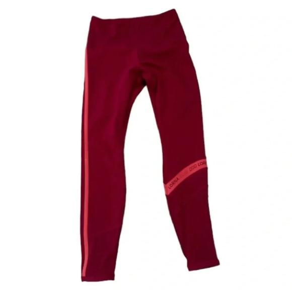 Lorna Jane Women’s Cherry Multi Color Block Core Full Length Leggings GUC - Picture 1 of 6